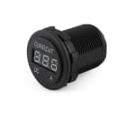 ALPHA ELETTRONICA - Display Amperometro 0-10A  - per batterie - tensione di lavoro 12/24V