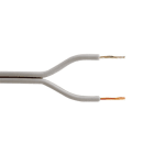 ALPHA ELETTRONICA - Cavo piattina 2x0,5mm² - Grigio