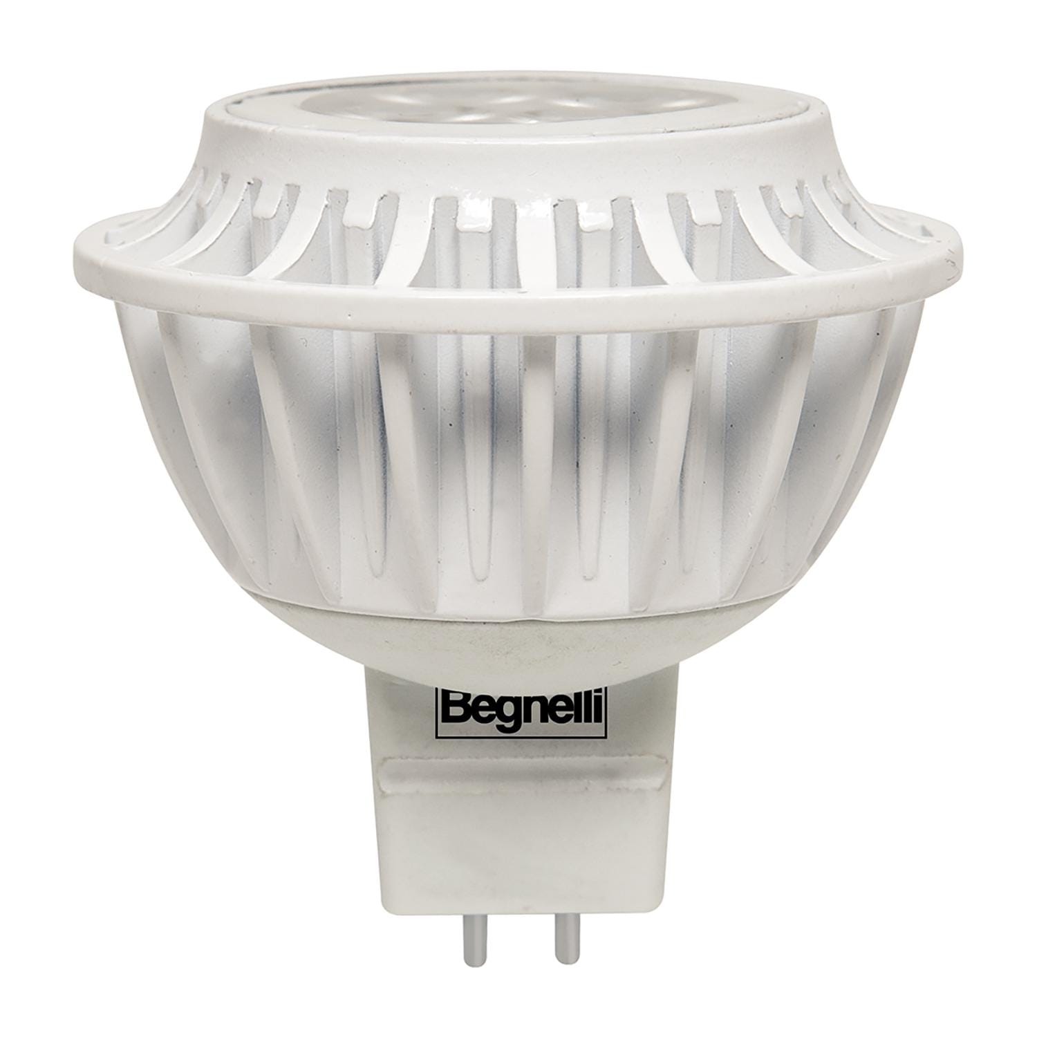 BEGHELLI - Lampadina MR16 compatibile con apparecchi tradizionali, LED 6.5W 12V GU5.3 4000K, compatta e efficiente.