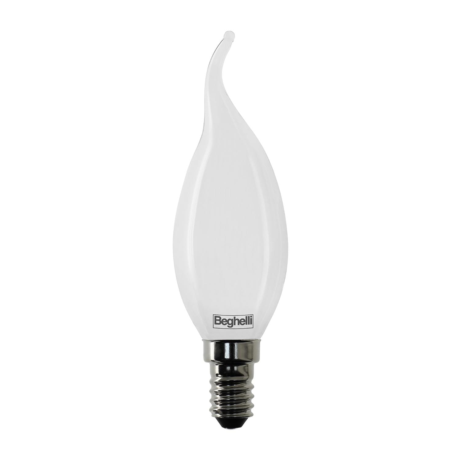 BEGHELLI - Lampadina vetro opalino forma classica TVETRO LED OP CDV 4W E14 4K.