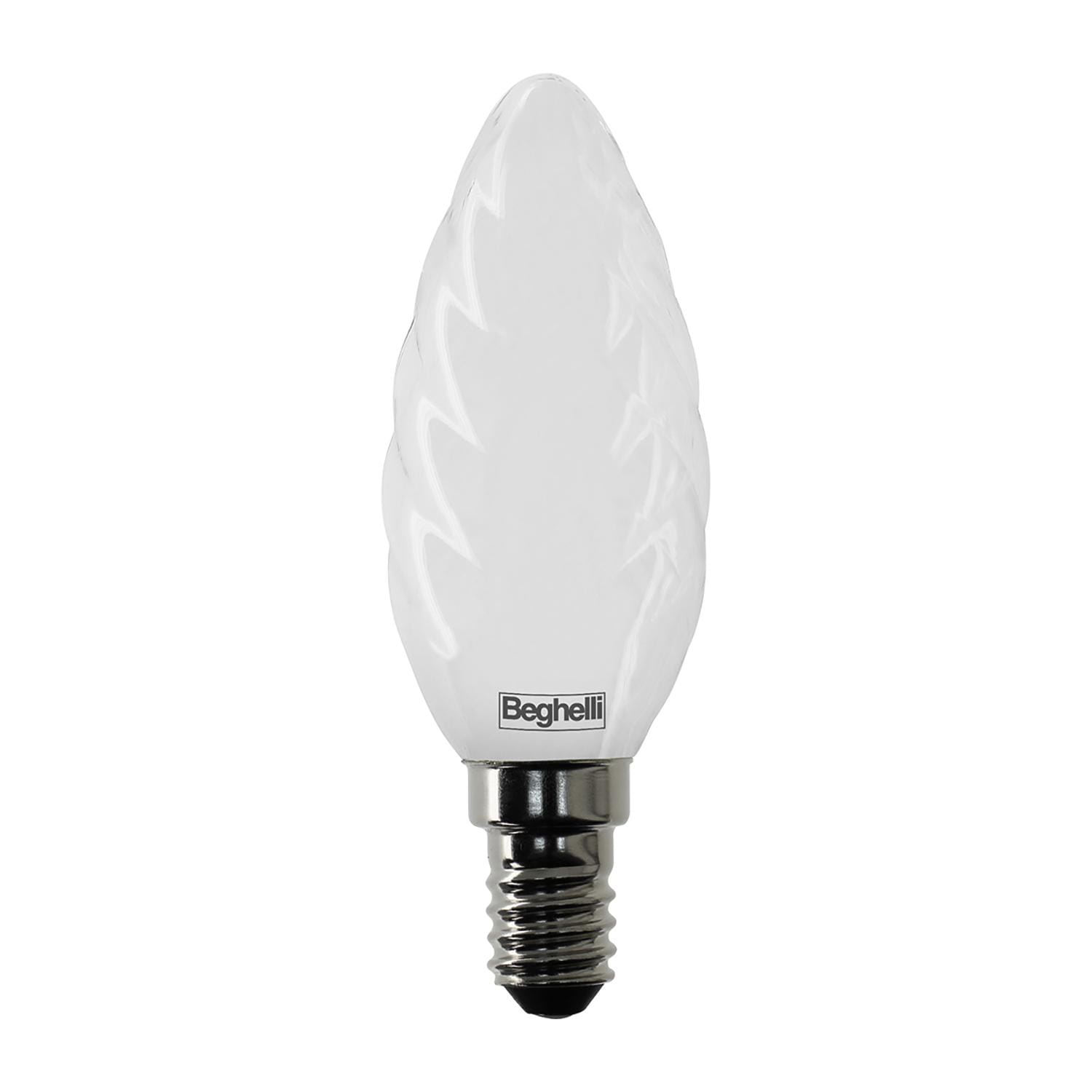 BEGHELLI - Lampadina LED opalina 4W E14 4K dalla forma classica TVETRO.