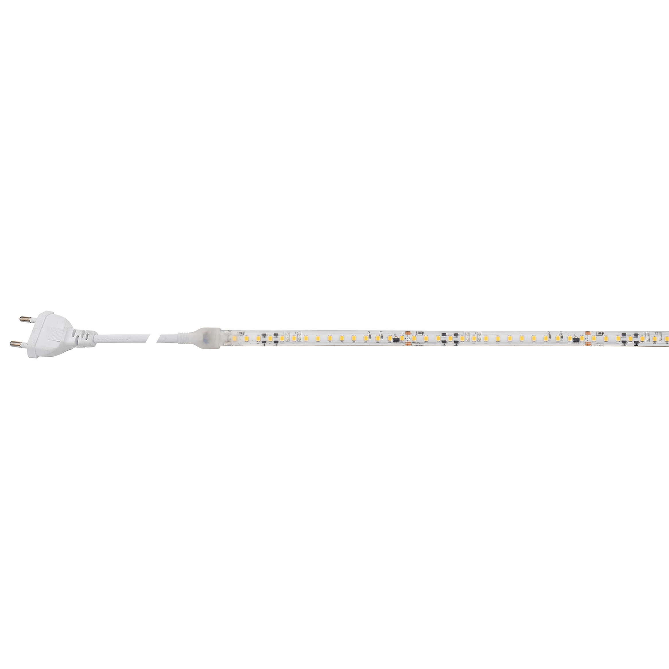 BEGHELLI - Strisce flessibili a LED autoadesive professionali ad alta densità di LED alimentate direttamente da rete 230V che non necessitano di driver. STRIP LED AC230V 20W IP65 4K5M.