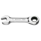 BETA - Chiavi combinate a forchetta e poligonale cromate a cricchetto corte 10.
