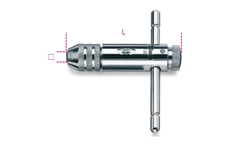 BETA - Giramaschi a cricchetto reversibile cromato 2-5 /1