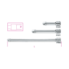 BETA - Prolunghe con attacchi quadri maschio e femmina 3/8" cromate 250mm 3/8 /22.