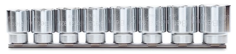 BETA - Serie di 8 chiavi a bussola a mano esagonale su supporto 1/2 8pz guide a/sb8.