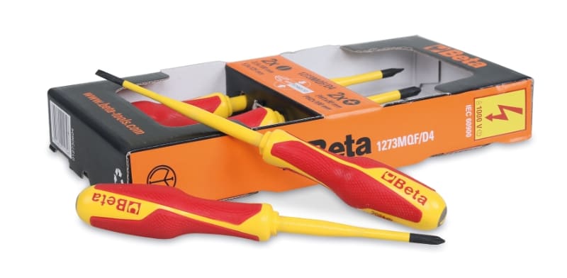 BETA - Serie di 4 giravite slim 1272/1274 BG MQF/D4.