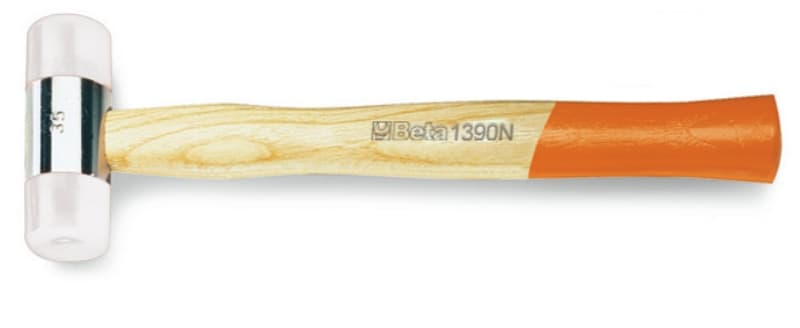 BETA - Mazzuole con battenti intercambiabili in nylon, manico in legno, mazzole battenti nylon n 28.