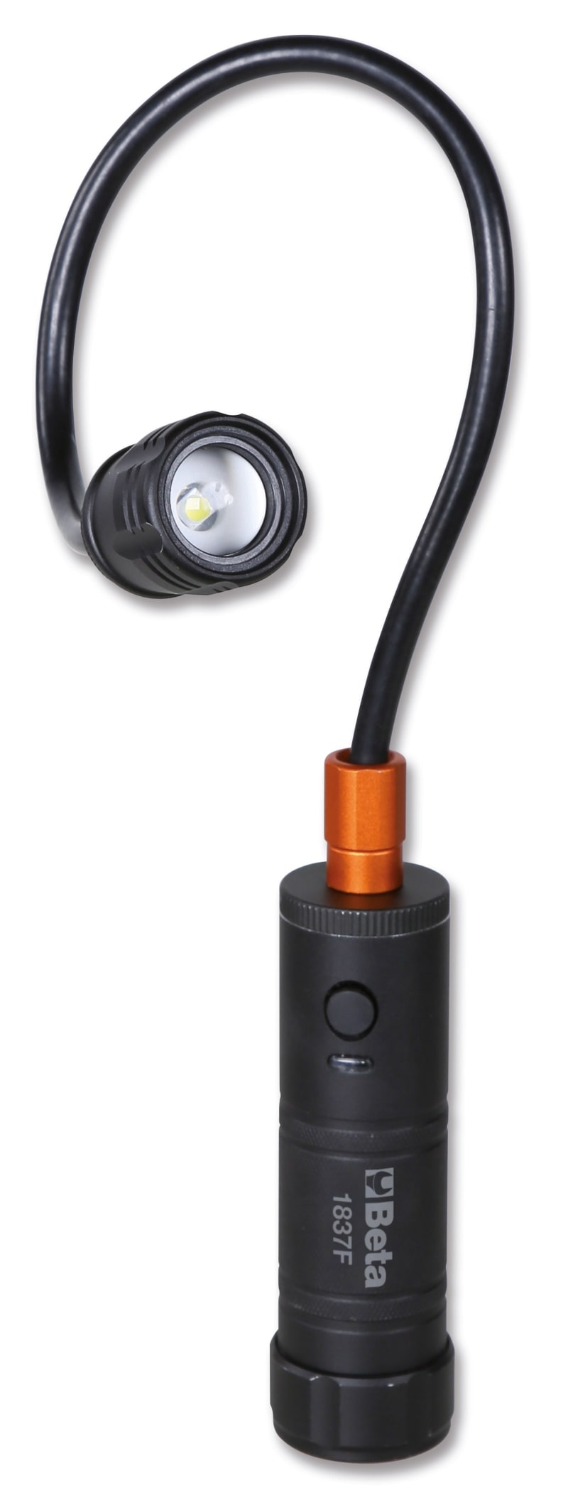 BETA - Lampada magnetica snodata con LED ad alta luminosità in robusto alluminio anodizzato fino a 500 Lumen TORCE FLESSIBILI C/MAGNETE F 500.