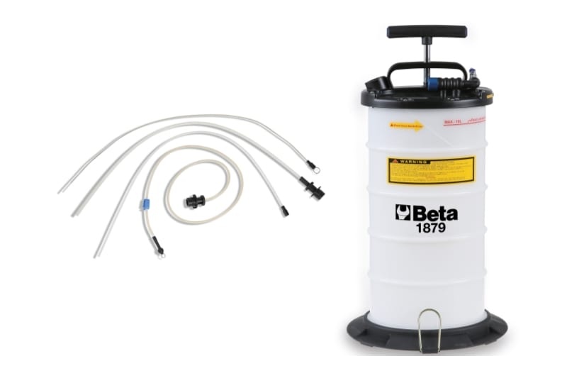 BETA - Aspiratore liquidi manuale e pneumatico da 9,5 Litri 9,5-LT.