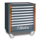 BETA - Modulo cassettiera mobile con 8 cassetti per arredo officina RACING LINE C8.