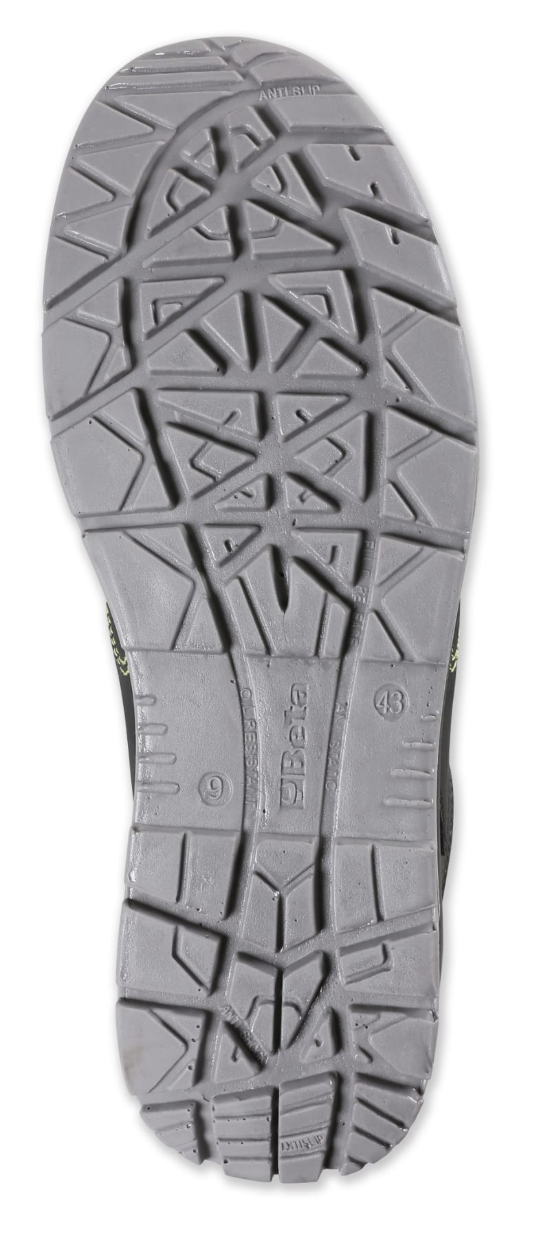 BETA - Scarpe in pelle scamosciata traforata con supporto di stabilità al tallone, sneakers active scamosciate (S1P) NA 37.