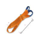 BETA - Braca per sollevamento arancio 10t nastro piatto a due strati, 20t a quattro strati, asole rinforzate FASCE SOLLEV.EN1492-1 ARANCIO 10 TON -L6.