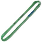 BETA - Braca per sollevamento 2t nastro ad anello continuo verde tessuto in poliestere ad alta tenacita funi tonde EN1492-2 2 ton. - L3.