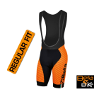 BETA - Salopette in lycra, elastico siliconato fondo gamba, fondello antibatterico ad alta traspirabilità Bike Regular Size Orange C/S.