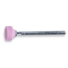 BETA - Mole abrasive con gambo, granuli abrasivi di corindone rosa con legante ceramico, forma cilindrica, mole cilindriche 6x10 gambo 3x37 a-c.
