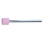 BETA - Mole abrasive con gambo, granuli abrasivi di corindone rosa con legante ceramico, forma cilindrica, mole cilindriche 10x15 gambo 6x80 a.
