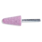 BETA - Mole abrasive con gambo, granuli abrasivi di corindone rosa con legante ceramico, forma conica arrotondata 20x40 6x40.