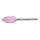 BETA - Mole abrasive con gambo, granuli abrasivi di corindone rosa, legante ceramico, forma ad ogiva 10x20, 3x37 A.
