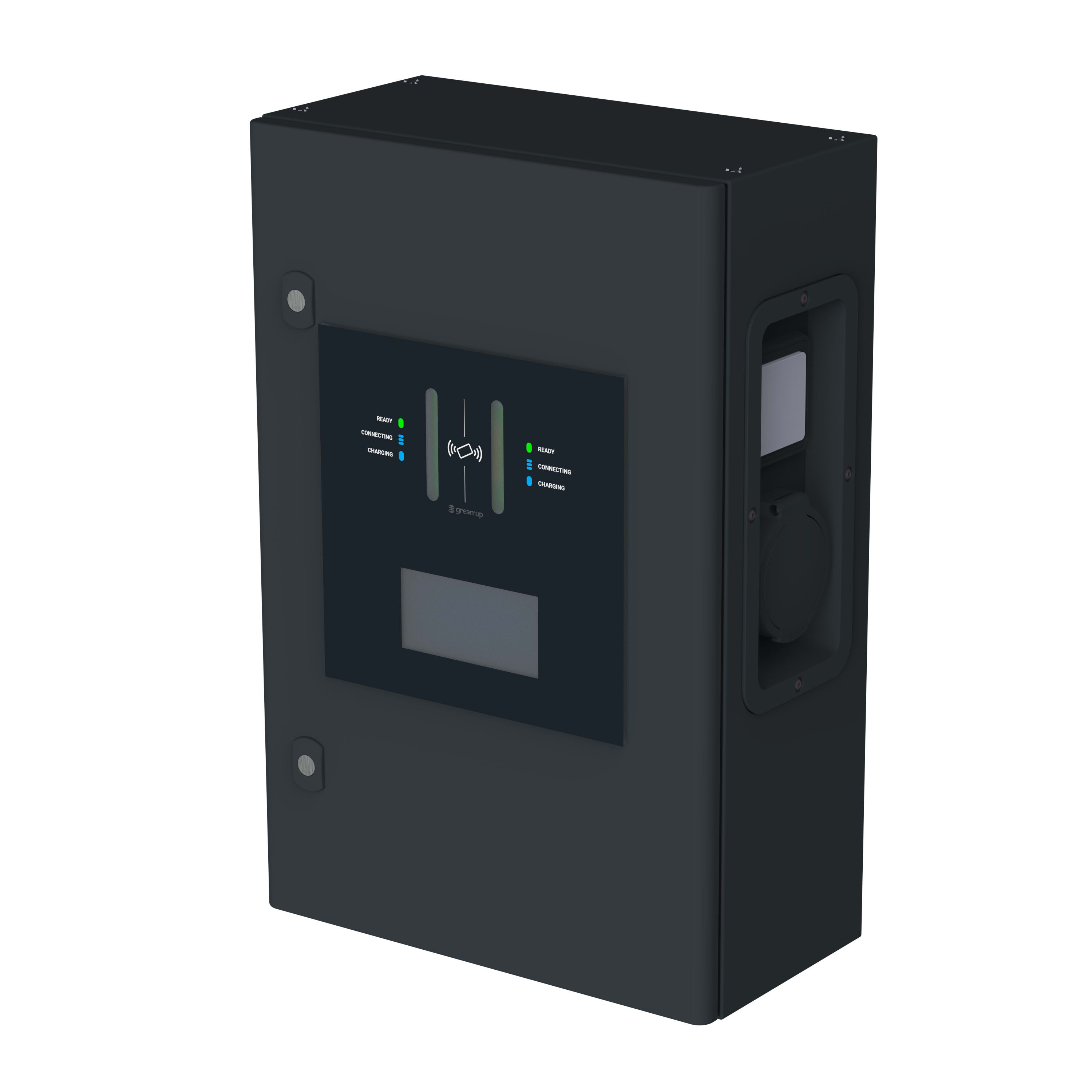 LEGRAND - Stazione ricarica Green Up Control con 1 presa monofase 7,4 kW  / trifase 22 kW  - MODO 3 – Ricarica di 1 veicolo