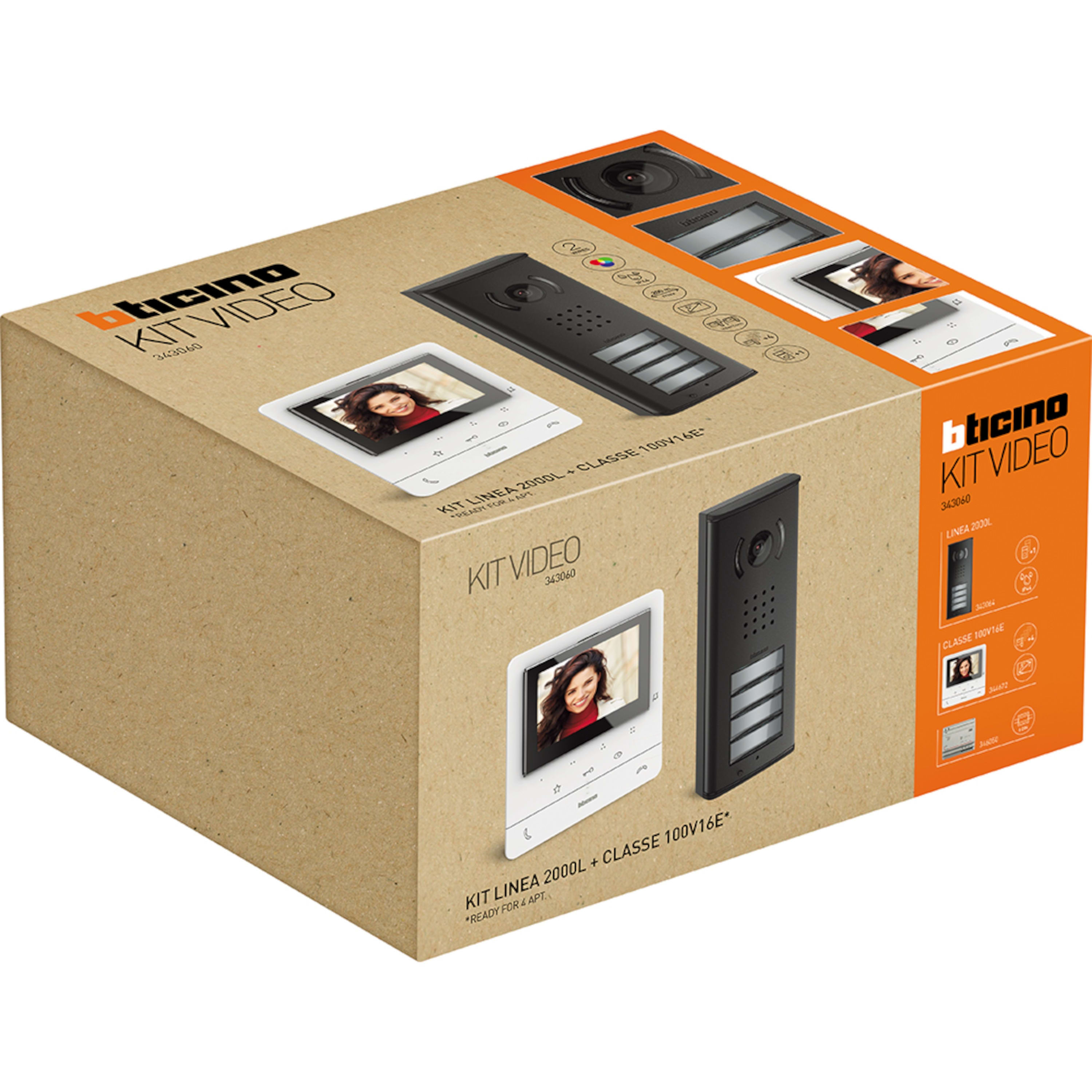 BTICINO - Kit vivavoce 4 Chiamate Linea 2000L4_Classe 100V16E
