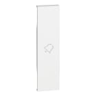 BTICINO - Cover illuminabile con simbolo campanello - 1 modulo, Bianco