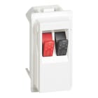 BTICINO - Connettore altoparlante home cinema - 1 modulo, Bianco