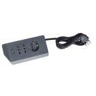 BTICINO - Multipresa da scrivania con 2 prese USB tipo A+C - grigia