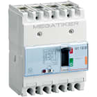LEGRAND - Interruttore scatolato MEGATIKER M1 160B magnetotermico 3P+N/2 - In= 125A - Icu 25kA