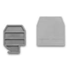 CABUR - Piastrina terminale, colore grigio, per CBD.35.