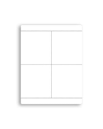 CABUR - Tessera adesiva bianca 16x40mm per porta tessera serie PTM, per CaburJet.