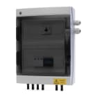 CABUR - Quadro di stringa DC/AC trifase, 2 in/1 out 1000V 25A MGT. 16A 3P+N.