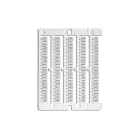CABUR - Tessera morsetti Weidmuller 5x10mm, PC+ABS, bianco, per SmartPrint-Plus.