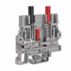 CABUR - Morsetto sezionatore a vite 6mm2 per circuiti amperometrici, grigio.