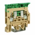 CABUR - Morsetto con diodo 3A, passante, colore beige, per cavi fino a 4mm2.