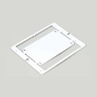 CABUR - Targa ABS rivettabile, 100x60mm, bianco, per SmartPrint Plus.