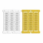 CABUR - Targhetta adesiva 3M468 in policarbonato, 9x20mm, giallo per CaburJet.