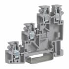 CABUR - Morsetto per sensori, a vite 2.5mm2, 3-piani, collegamento, beige.