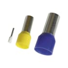 CABUR - Terminali singoli isolati 2,5mm2, 25mm2, L. 19x12mm, colore blu.