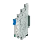 CABUR - Modulo rele elettromeccanico 24VAC/DC SPDT 6A a vite, estraibile.