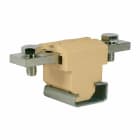 CABUR - Morsetto per barra 2 bulloni 120mm2, guida G32, beige.