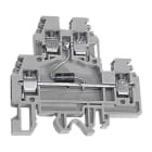 CABUR - Das.4/D12/Gr Morsetto a vite con diodo soppressore 12VDC, 4mm2, colore grigio.
