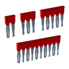 CABUR - Ponte a pettine EFB, 10 poli, rosso per morsetti push-in, sezione 4mm2.