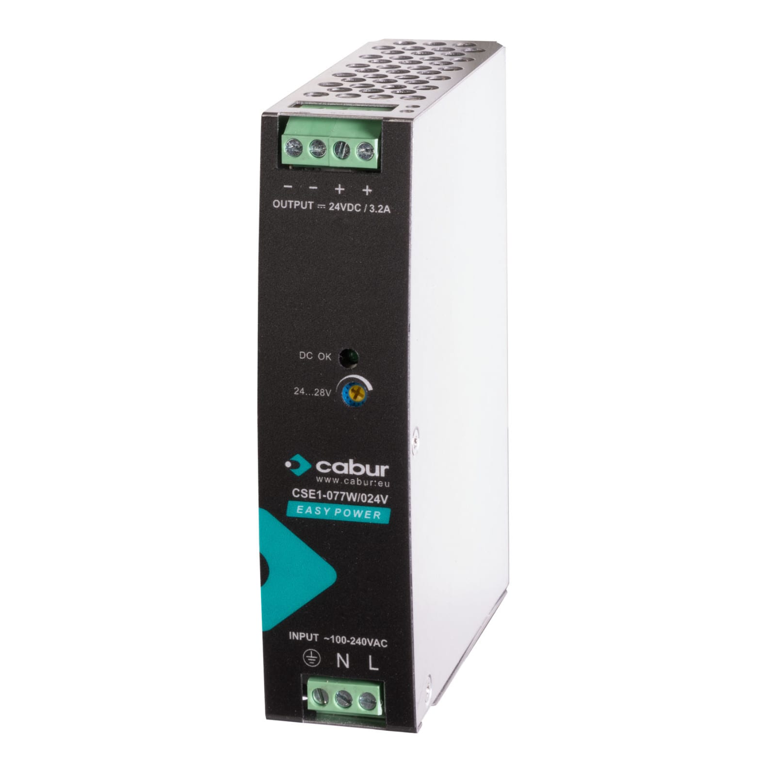 CABUR - Alimentatore monofase 120-230Vac / uscita 24Vdc 3.2A.