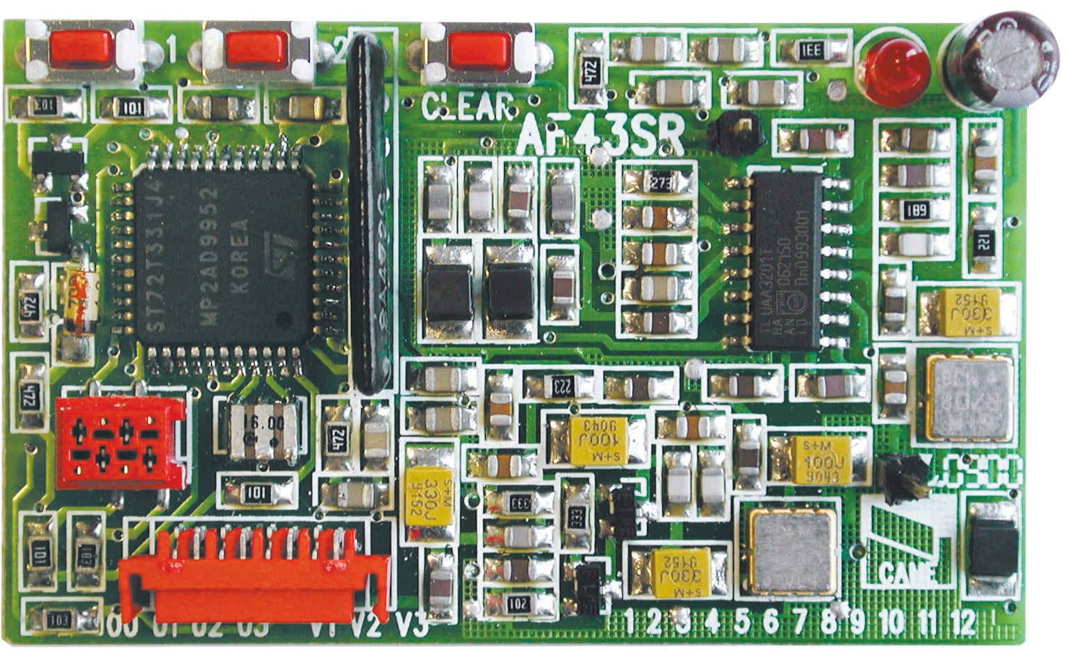 CAME - Scheda radiofrequenza a 868,35 MHz ad innesto per max. 25 trasmettitori Rolling Code.