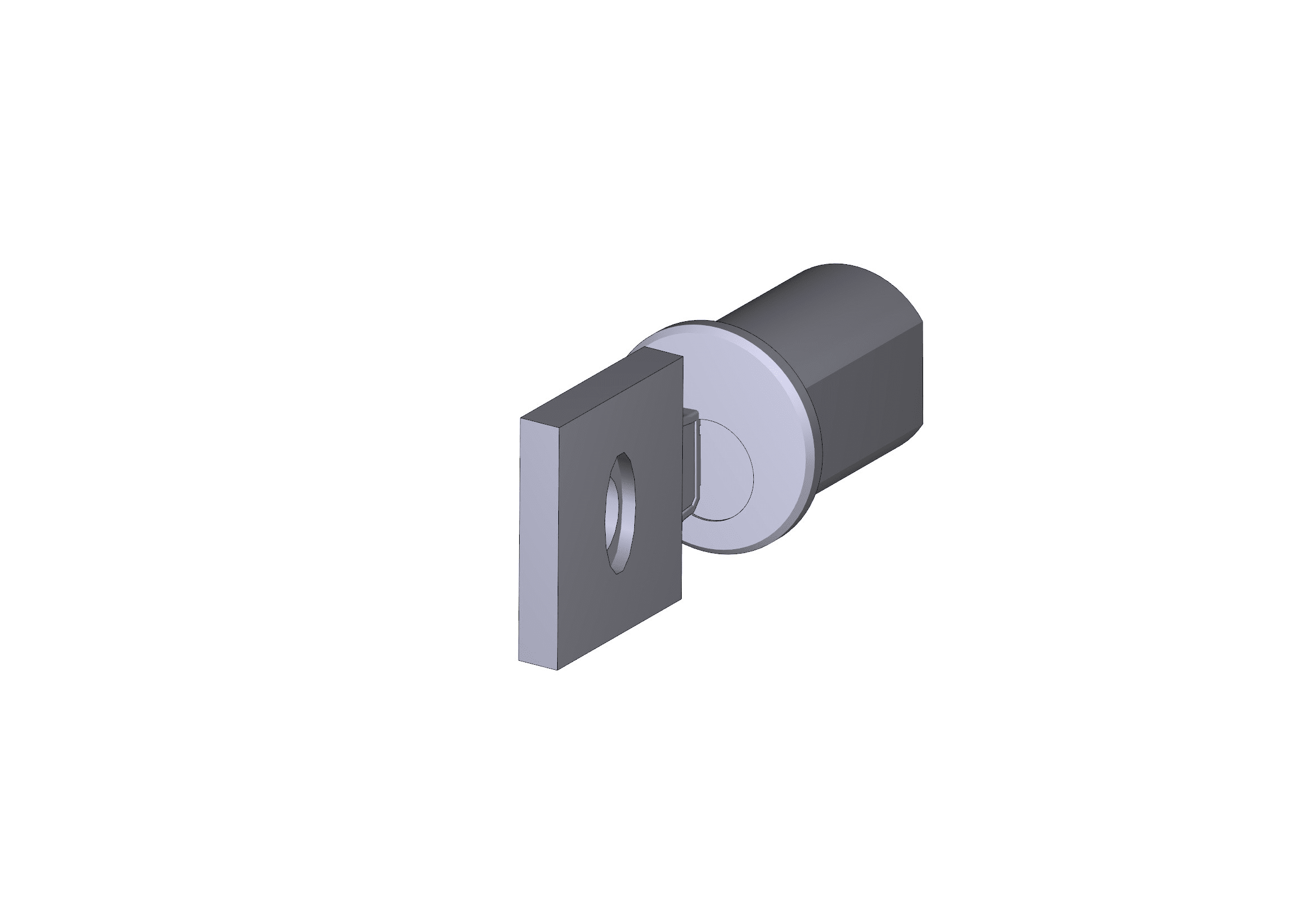 CAME - Serratura con chiave set-j sel-c 307 per selettore a chiave.