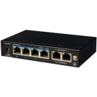 BPT - Switch 4 porte PoE + 2 porte Uplink XNS04P. Alimentatore incluso.