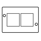 CANALPLAST - MOSTR.X2SCHUKO GEW.B.9010