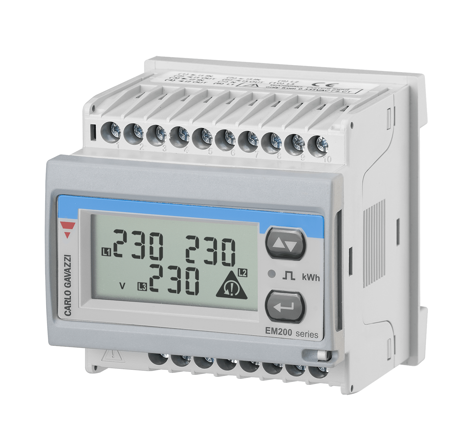 CARLO GAVAZZI - KWH 3F-N AN/CONT.EN 400V 5A+1IMP+RS485 X