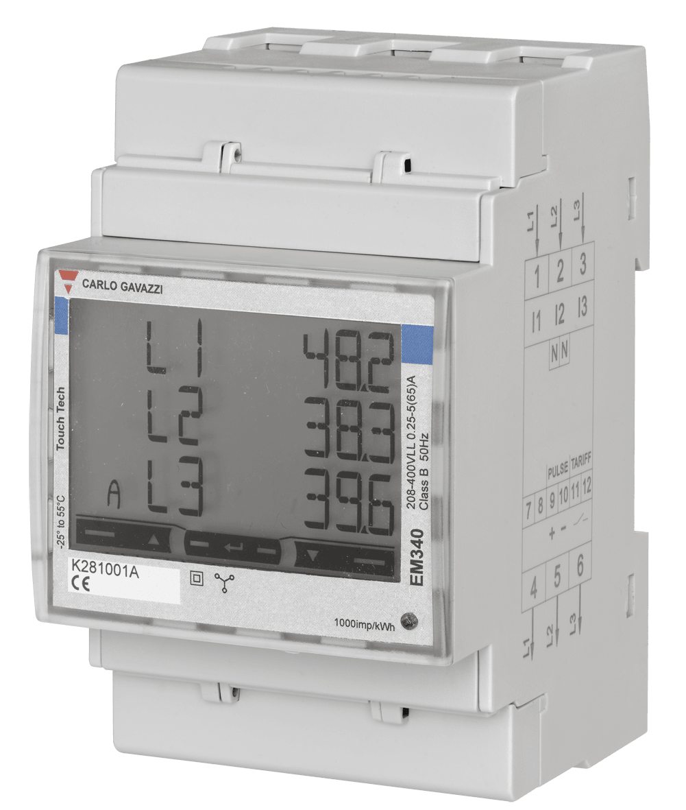 CARLO GAVAZZI - AN/KWH 208-400V 65A 3F-N AUTOALIM + RS48